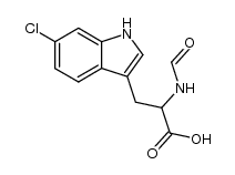 N-Formyl-6-chlortryptophan结构式