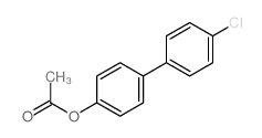 [1,1'-Biphenyl]-4-ol,4'-chloro-, 4-acetate Structure