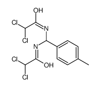 2,2-dichloro-N-[[(2,2-dichloroacetyl)amino]-(4-methylphenyl)methyl]acetamide结构式