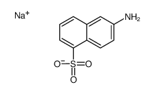 sodium 6-aminonaphthalene-1-sulphonate结构式