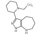 Pyrazolo[3,4-b]azepine, 3-(1-ethyl-2-piperidinyl)-1,4,5,6,7,8-hexahydro- (9CI)结构式