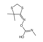 [(E)-(5,5-dimethyl-1,3-dithiolan-4-ylidene)amino] N-methylcarbamate结构式