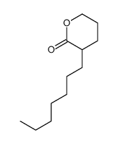 3-heptyltetrahydro-2H-pyran-2-one结构式