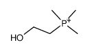 trimethyl-(2-hydroxy-ethyl)-phosphonium Structure