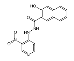 3-Hydroxy-naphthalene-2-carboxylic acid N'-(3-nitro-pyridin-4-yl)-hydrazide结构式