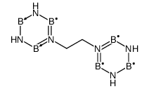 1-[2-(1,3,5,2λ2,4λ2,6λ2-triazatriborinan-1-yl)ethyl]-1,3,5,2λ2,4λ2,6λ2-triazatriborinane结构式
