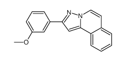2-(3-methoxyphenyl)pyrazolo[5,1-a]isoquinoline结构式