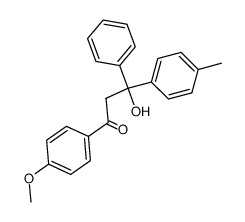 3-Hydroxy-1-(4-methoxy-phenyl)-3-phenyl-3-p-tolyl-propan-1-one Structure