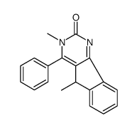 3,5-dimethyl-4-phenyl-5H-indeno[1,2-d]pyrimidin-2-one结构式