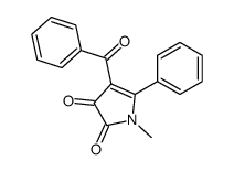 4-benzoyl-1-methyl-5-phenylpyrrole-2,3-dione结构式