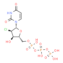 2'-chloro-2'-deoxyuridine 5'-triphosphate Structure