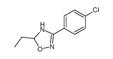 3-(4-chlorophenyl)-5-ethyl-2,5-dihydro-1,2,4-oxadiazole结构式