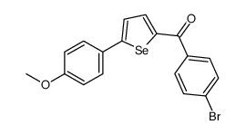 (4-bromophenyl)-[5-(4-methoxyphenyl)selenophen-2-yl]methanone结构式