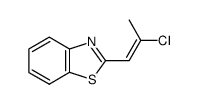 Benzothiazole, 2-(2-chloro-1-propenyl)- (9CI) structure