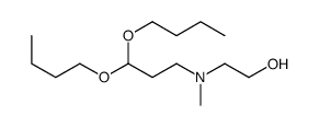2-[3,3-dibutoxypropyl(methyl)amino]ethanol Structure
