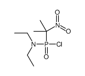 N-[chloro(2-nitropropan-2-yl)phosphoryl]-N-ethylethanamine结构式