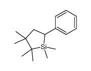 1,1,2,2,3,3-hexamethyl-5-phenylsilolane结构式