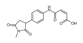 (Z)-3-[4-(1-Methyl-2,5-dioxo-pyrrolidin-3-yl)-phenylcarbamoyl]-acrylic acid Structure