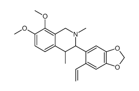 7,8-dimethoxy-2,4c-dimethyl-3r-(6-vinyl-benzo[1,3]dioxol-5-yl)-1,2,3,4-tetrahydro-isoquinoline结构式