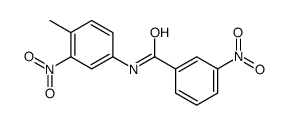 N-(4-methyl-3-nitrophenyl)-3-nitrobenzamide结构式
