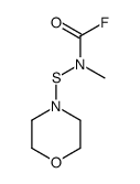 N-methyl-N-morpholin-4-ylsulfanylcarbamoyl fluoride结构式