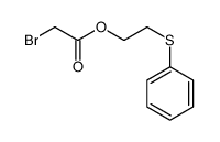 2-phenylsulfanylethyl 2-bromoacetate结构式
