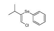 Z-1-Chlor-3-methyl-2-phenylseleno-1-buten Structure