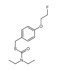 S-[[4-(2-fluoroethoxy)phenyl]methyl] N,N-diethylcarbamothioate结构式