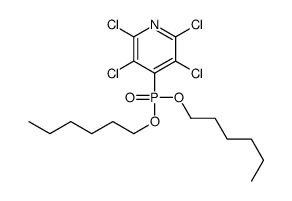 2,3,5,6-tetrachloro-4-dihexoxyphosphorylpyridine Structure