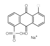 1-Anthracenesulfonicacid, 5-chloro-9,10-dihydro-9,10-dioxo-, sodium salt (1:1) structure