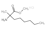 Octanoic acid,2-amino-2-methyl-, methyl ester, hydrochloride (1:1) structure