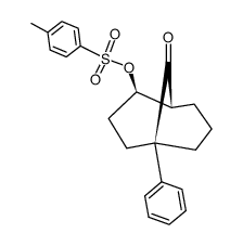 Toluene-4-sulfonic acid (1R,2S,5R)-9-oxo-5-phenyl-bicyclo[3.3.1]non-2-yl ester结构式