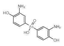 Arsinic acid,bis(3-amino-4-hydroxyphenyl)- (9CI)结构式