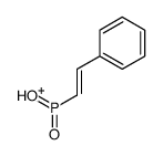 hydroxy-oxo-(2-phenylethenyl)phosphanium结构式