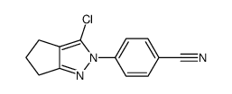 4-(3-chloro-5,6-dihydro-4H-cyclopentapyrazol-2-yl)-benzonitrile Structure