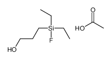 acetic acid,3-[diethyl(fluoro)silyl]propan-1-ol Structure