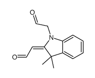 2,3-Dihydro-3,3-dimethyl-2-(2-oxoethylidene)-1H-indole-1-acetaldehyde picture