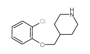 4-[(2-chlorophenoxy)methyl]piperidine结构式