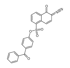 4-(2-Diazo-1-oxo-1,2-dihydro-naphthalene-5-sulfonyl-xy)-benzophenone Structure