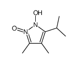 1-hydroxy-3,4-dimethyl-2-oxido-5-propan-2-ylpyrazol-2-ium Structure