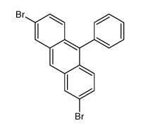 2,7-dibromo-10-phenylanthracene Structure
