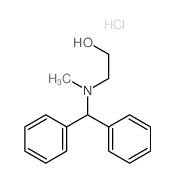 Ethanol,2-[(diphenylmethyl)methylamino]-, hydrochloride (1:1) structure