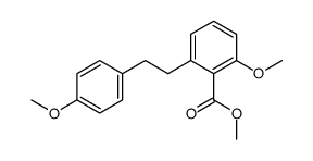 2-Methoxy-6-[2-(4-methoxyphenyl)ethyl]benzoic acid methyl ester structure