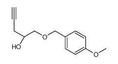 (2S)-1-[(4-methoxyphenyl)methoxy]pent-4-yn-2-ol结构式