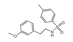 4-methyl-N-[2-(3-methoxyphenyl)ethyl]benzenesulfonamide结构式