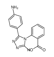 2-[3-(4-aminophenyl)-5-methyl-1,2,4-triazol-4-yl]benzoic acid Structure