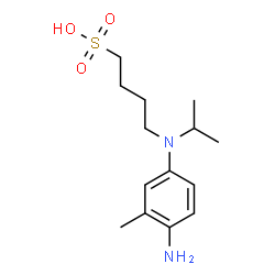 4-[(4-amino-m-tolyl)(isopropyl)amino]butane-1-sulphonic acid Structure