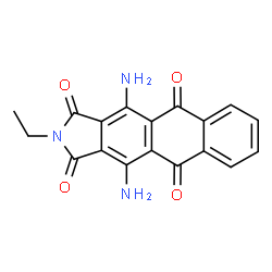 4,11-diamino-2-ethyl-1H-naphth[2,3-f]isoindole-1,3,5,10(2H)-tetrone结构式