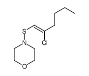 4-(2-chlorohex-1-enylsulfanyl)morpholine结构式