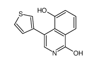5-hydroxy-4-thiophen-3-yl-2H-isoquinolin-1-one结构式